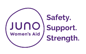 Juno women's aid logo Safety Support Strength