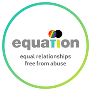 equation logo, equal relationships free from abuse