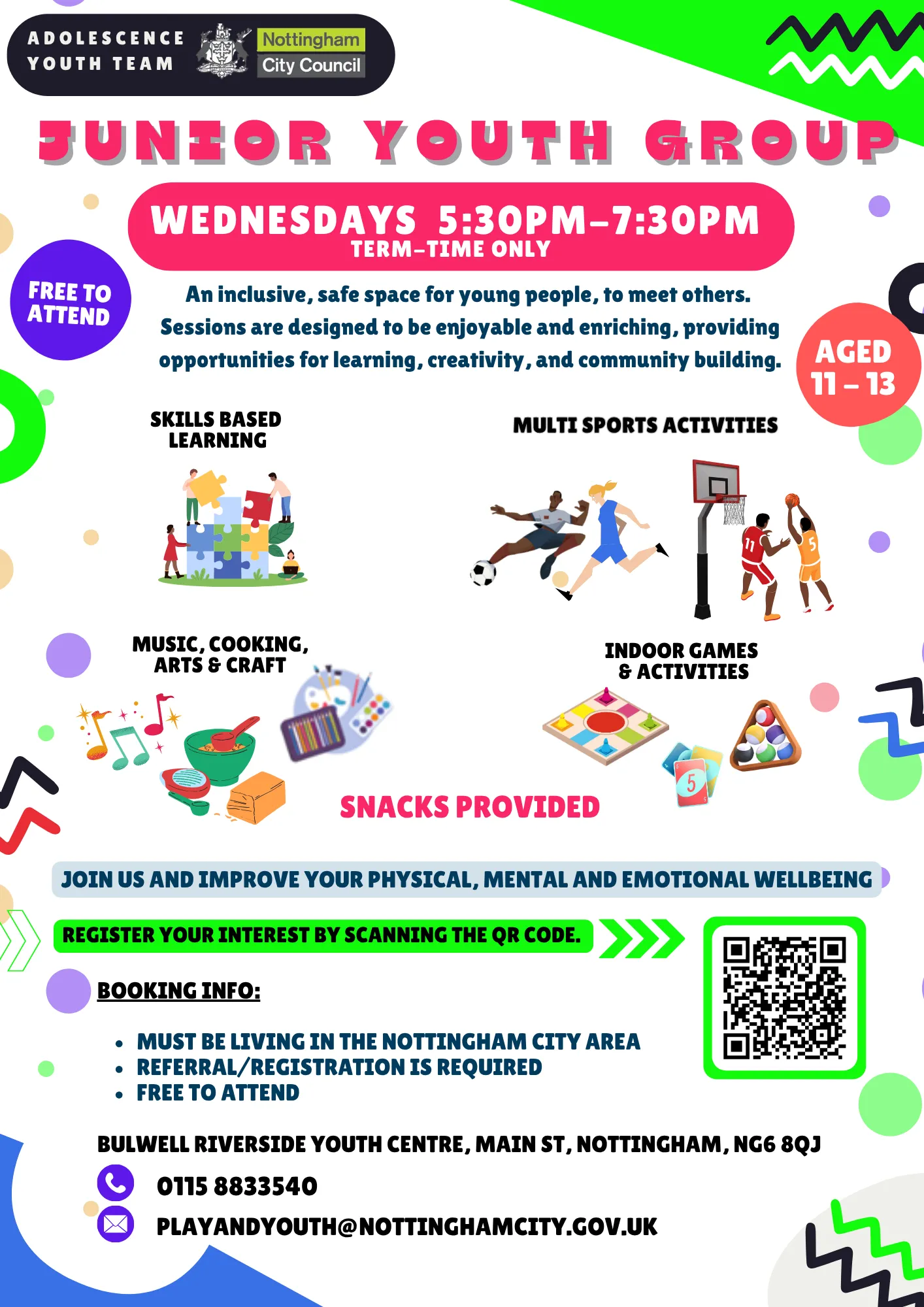 Junior Youth Group | Early Help Nottingham