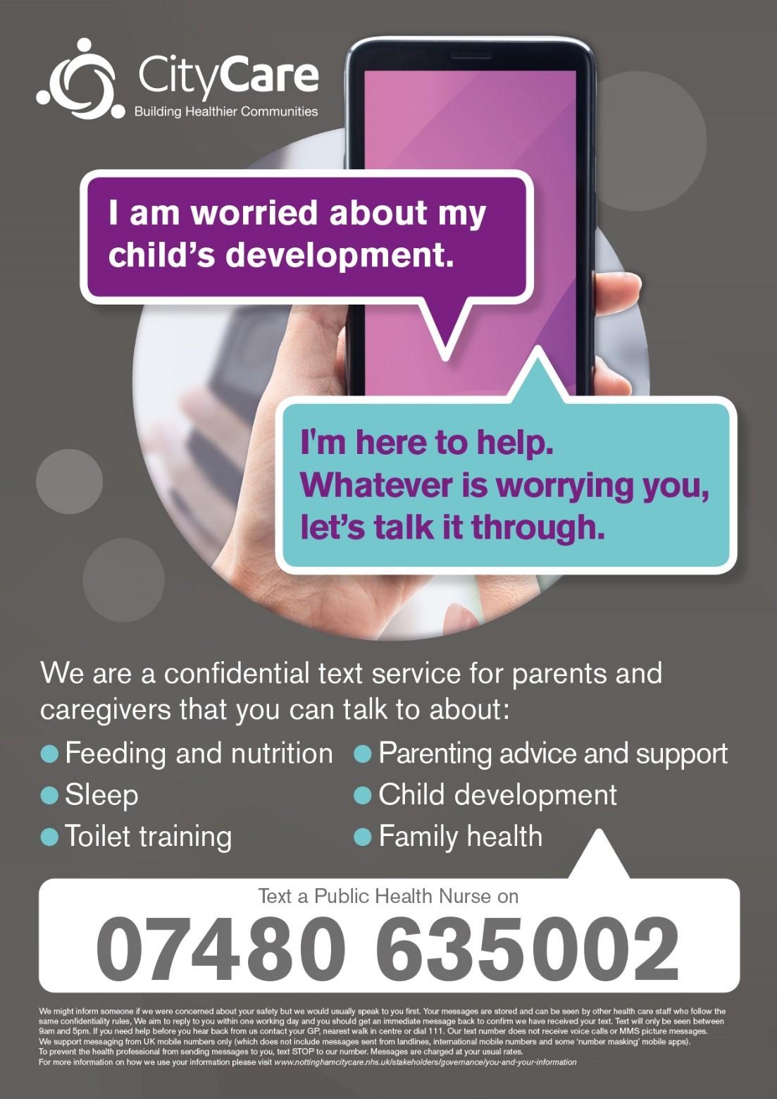 citycare text health poster